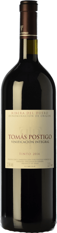 189,95 € | Red wine Tomás Postigo Integral Aged D.O. Ribera del Duero Castilla y León Spain Tempranillo, Merlot, Cabernet Sauvignon, Malbec Magnum Bottle 1,5 L