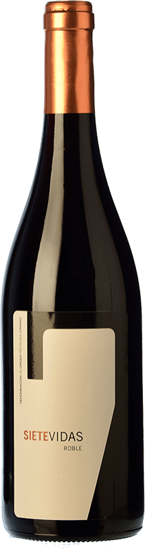 23,95 € 免费送货 | 红酒 Vidas Siete 橡木 D.O.P. Vino de Calidad de Cangas