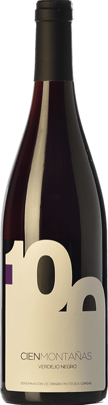 26,95 € | Red wine Vidas 100 Montañas Crianza D.O.P. Vino de Calidad de Cangas Principality of Asturias Spain Verdejo Black Bottle 75 cl