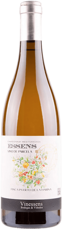 Free Shipping | White wine Vinessens Essens Aged D.O. Alicante Valencian Community Spain Chardonnay 75 cl