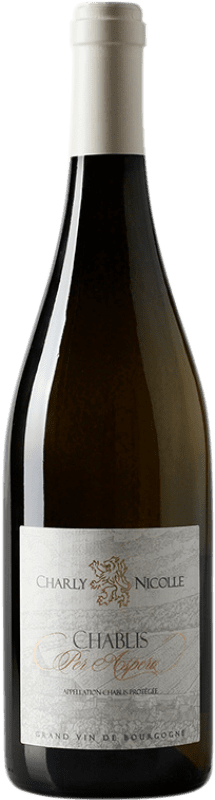 Бесплатная доставка | Белое вино Charly Nicolle Per Aspera A.O.C. Chablis Бургундия Франция Chardonnay 75 cl