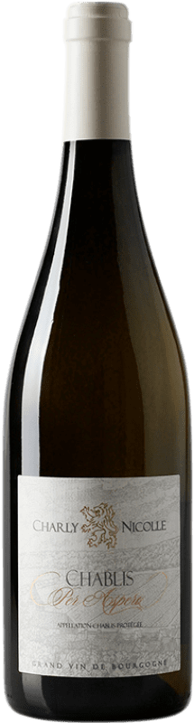 Бесплатная доставка | Белое вино Charly Nicolle Per Aspera A.O.C. Chablis Бургундия Франция Chardonnay — Шардоне 75 cl