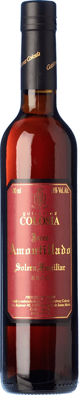 98,95 € Free Shipping | Fortified wine Gutiérrez Colosía Solera Familiar Amontillado D.O. Jerez-Xérès-Sherry Medium Bottle 50 cl