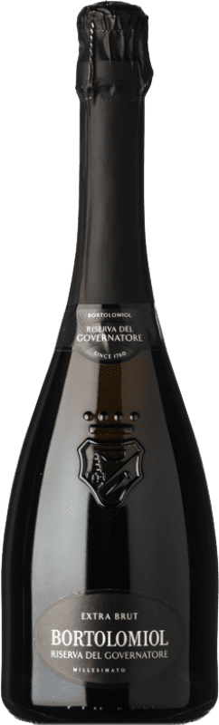 Envio grátis | Espumante branco Bortolomiol Riserva del Governatore Extra Brut Reserva I.G.T. Veneto Vêneto Itália Pinot Preto, Chardonnay 75 cl