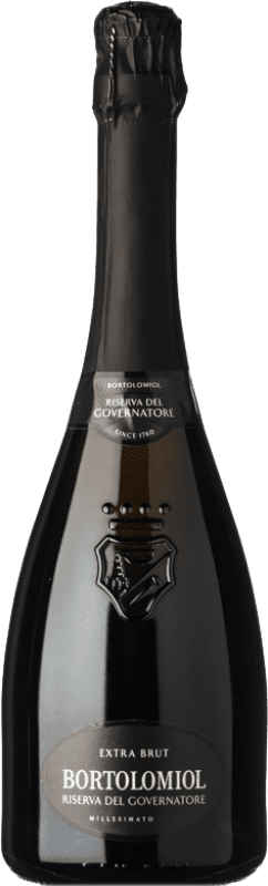 Kostenloser Versand | Weißer Sekt Bortolomiol Riserva del Governatore Extra Brut Reserve I.G.T. Veneto Venetien Italien Spätburgunder, Chardonnay 75 cl