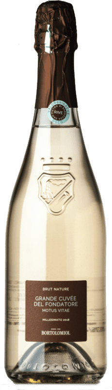 18,95 € 送料無料 | 白スパークリングワイン Bortolomiol Motus Vitae ブルットの自然 D.O.C.G. Prosecco di Conegliano-Valdobbiadene