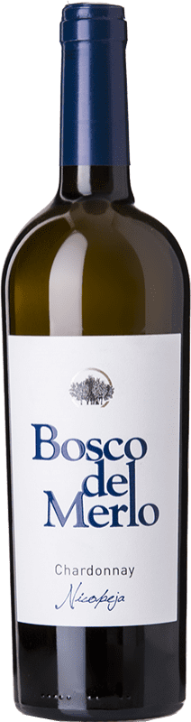 Бесплатная доставка | Белое вино Bosco del Merlo Nicopeja I.G.T. Venezia Венето Италия Chardonnay 75 cl