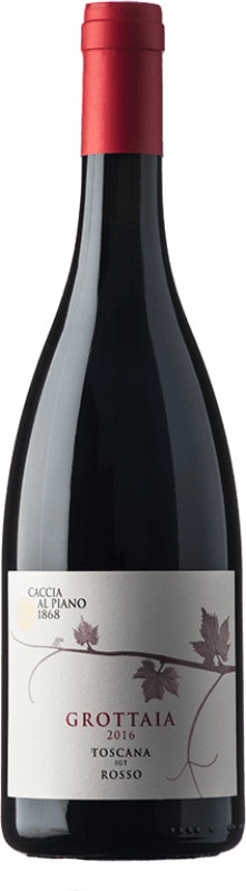 Spedizione Gratuita | Vino Rosso Caccia al Piano Grottaia I.G.T. Toscana Toscana Italia Merlot, Cabernet Sauvignon 75 cl