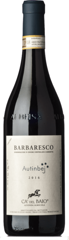 31,95 € | Красное вино Cà del Baio Autinbej D.O.C.G. Barbaresco Пьемонте Италия Nebbiolo 75 cl