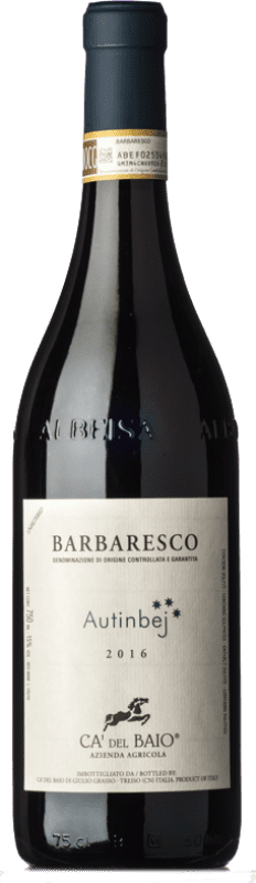 Spedizione Gratuita | Vino rosso Cà del Baio Autinbej D.O.C.G. Barbaresco Piemonte Italia Nebbiolo 75 cl