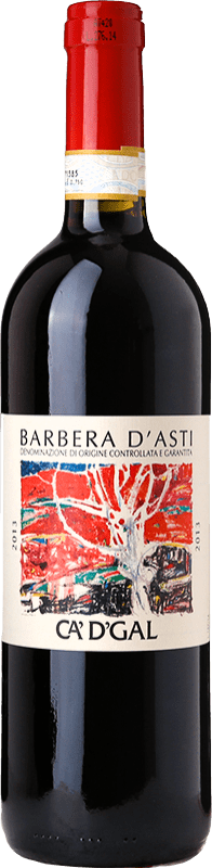 15,95 € | Красное вино Ca' d' Gal D.O.C. Barbera d'Asti Пьемонте Италия Barbera 75 cl