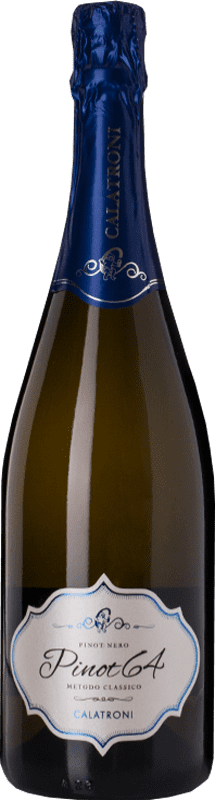 22,95 € | White sparkling Calatroni Metodo Classico Pinot 64 Brut I.G.T. Lombardia Lombardia Italy Pinot Black Bottle 75 cl
