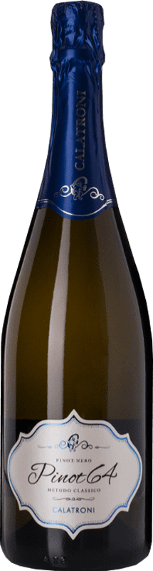 23,95 € Free Shipping | White Sparkling Wine Calatroni Metodo Classico Pinot 64 Brut I.G.T. Lombardia