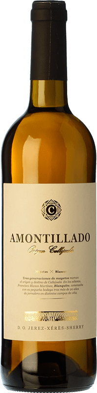 免费送货 | 强化酒 Callejuela Amontillado Origen D.O. Manzanilla-Sanlúcar de Barrameda 桑卢卡尔德巴拉梅达 西班牙 Palomino Fino 75 cl