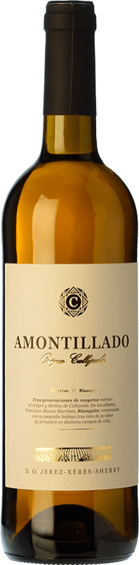 27,95 € | Vin fortifié Callejuela Amontillado Origen D.O. Jerez-Xérès-Sherry Andalousie Espagne Palomino Fino 75 cl