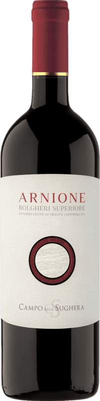 Envío gratis | Vino Tinto Campo alla Sughera Arnione Superiore — Superior D.O.C. Bolgheri Toscana Italia Merlot, Cabernet Sauvignon, Cabernet Franc, Petit Verdot 75 cl