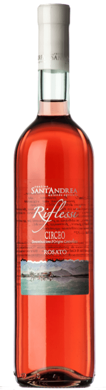 Free Shipping | Rosé wine Sant'Andrea Rosato Riflessi D.O.C. Circeo Lazio Italy Merlot 75 cl