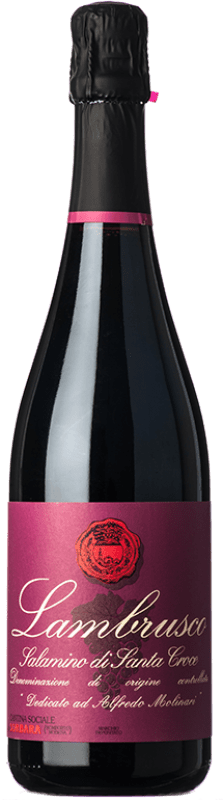 Envio grátis | Vinho tinto Sociale di Sorbara Santa Croce I.G.T. Emilia Romagna Emília-Romanha Itália Lambrusco Salamino 75 cl