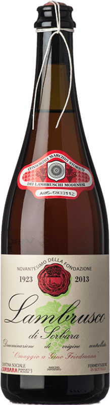 Envio grátis | Espumante rosé Sociale di Sorbara D.O.C. Lambrusco di Sorbara Emília-Romanha Itália Lambrusco di Sorbara 75 cl