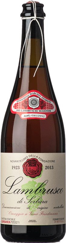 Free Shipping | Rosé sparkling Sociale di Sorbara D.O.C. Lambrusco di Sorbara Emilia-Romagna Italy Lambrusco 75 cl