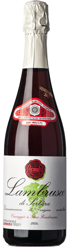 Free Shipping | Rosé sparkling Sociale di Sorbara Rosato D.O.C. Lambrusco di Sorbara Emilia-Romagna Italy Lambrusco 75 cl