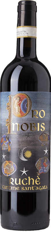 Free Shipping | Red wine Sant'Agata Pro Nobis D.O.C. Ruchè di Castagnole Monferrato Piemonte Italy Ruchè 75 cl