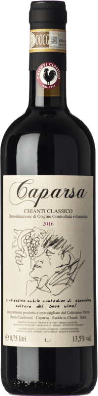 Free Shipping | Red wine Caparsa D.O.C.G. Chianti Classico Tuscany Italy Sangiovese 75 cl