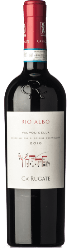 Бесплатная доставка | Красное вино Cà Rugate Rio Albo D.O.C. Valpolicella Венето Италия Corvina, Rondinella, Corvinone 75 cl