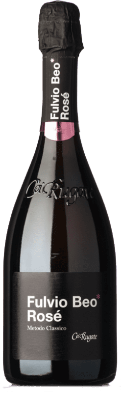 17,95 € Envio grátis | Espumante rosé Cà Rugate Metodo Classico Fulvio Beo Rosé Brut I.G.T. Veneto