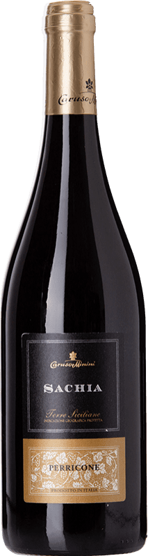 Free Shipping | Red wine Caruso e Minini Sachia I.G.T. Terre Siciliane Sicily Italy Perricone 75 cl
