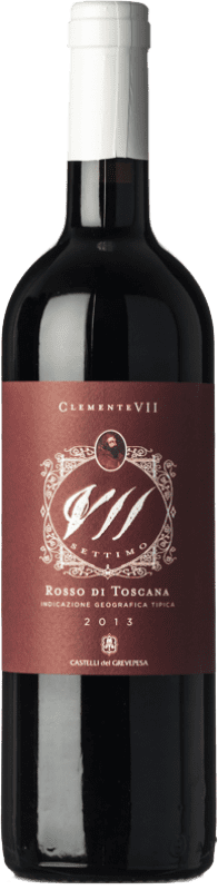 Envoi gratuit | Vin rouge Castelli del Grevepesa Settimo I.G.T. Toscana Toscane Italie Merlot, Syrah, Sangiovese 75 cl