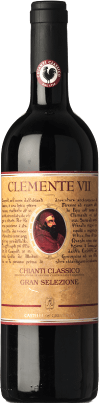 Kostenloser Versand | Rotwein Castelli del Grevepesa Gran Selezione Clemente VII D.O.C.G. Chianti Classico Toskana Italien Sangiovese 75 cl