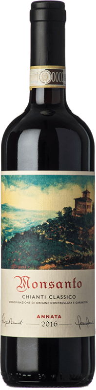 Бесплатная доставка | Красное вино Castello di Monsanto D.O.C.G. Chianti Classico Тоскана Италия Sangiovese, Colorino, Canaiolo 75 cl