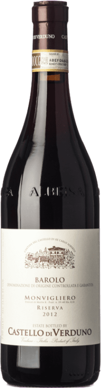 72,95 € | Red wine Castello di Verduno Riserva Monvigliero Reserva D.O.C.G. Barolo Piemonte Italy Nebbiolo Bottle 75 cl