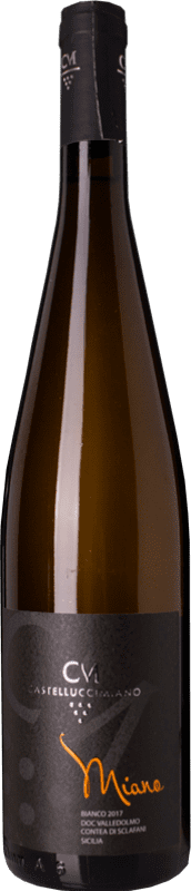 13,95 € Free Shipping | White wine Castellucci Miano Miano D.O.C. Sicilia Sicily Italy Catarratto Bottle 75 cl