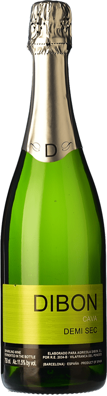 5,95 € Kostenloser Versand | Weißer Sekt Marrugat Dibon Semiseco — Halbtrocken D.O. Cava