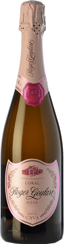 18,95 € 送料無料 | ロゼのスパークリングワイン Roger Goulart Coral Brut — ブリュット Rosé — ロゼ D.O. Cava