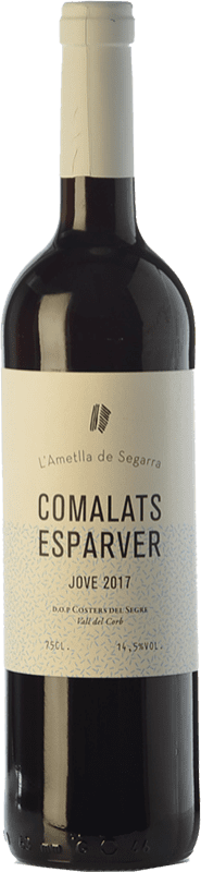 Free Shipping | Red wine Comalats Esparver Young D.O. Costers del Segre Catalonia Spain Syrah, Cabernet Sauvignon Organic 75 cl
