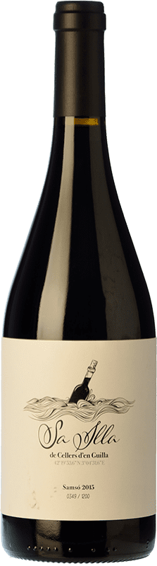 39,95 € Free Shipping | Red wine Guilla Sa Illa Crianza D.O. Empordà Catalonia Spain Carignan Bottle 75 cl