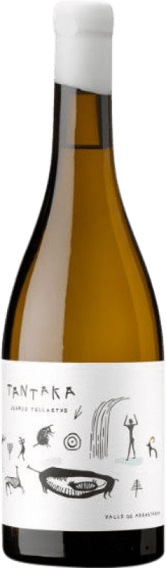 Envio grátis | Vinho branco Juanjo Tellaetxe Tantaka D.O. Arabako Txakolina País Basco Espanha Hondarribi Zuri 75 cl