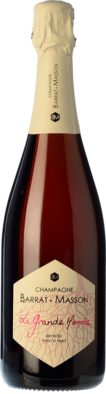 Free Shipping | Rosé sparkling Barrat Masson La Grande Homée Rosé Brut Nature A.O.C. Champagne Champagne France Pinot Black Organic 75 cl
