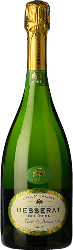 送料無料 | 白スパークリングワイン Besserat de Bellefon Cuvée des Moines Brut A.O.C. Champagne シャンパン フランス Pinot Black, Chardonnay, Pinot Meunier 75 cl