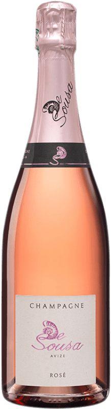 58,95 € | 玫瑰气泡酒 De Sousa Rosé 香槟 A.O.C. Champagne 香槟酒 法国 Pinot Black, Chardonnay 75 cl