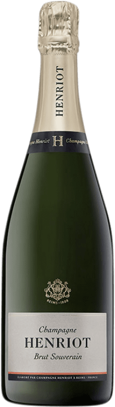 Envio grátis | Espumante Branco Henriot Souverain Brut — Bruto A.O.C. Champagne Champagne França Pinot Noir, Chardonnay, Pinot Meunier 75 cl