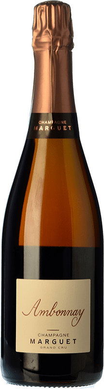 Free Shipping | Rosé sparkling Marguet Ambonnay Rosé Grand Cru Brut Nature A.O.C. Champagne Champagne France Pinot Black, Chardonnay 75 cl