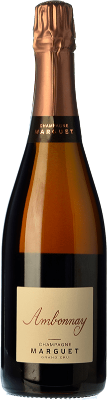 Spedizione Gratuita | Spumante Rosato Marguet Ambonnay Brut Nature Grand Cru, Rosé Rosato A.O.C. Champagne champagne Francia Pinot Nero, Chardonnay 75 cl