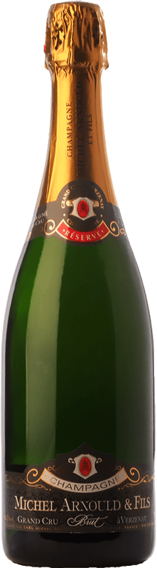 Бесплатная доставка | Белое игристое вино Michel Arnould Grand Cru Резерва A.O.C. Champagne шампанское Франция Pinot Noir — Пино Нуар, Chardonnay — Шардоне 75 cl