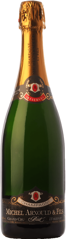 Envio grátis | Espumante branco Michel Arnould Grand Cru Reserva A.O.C. Champagne Champagne França Pinot Preto, Chardonnay 75 cl