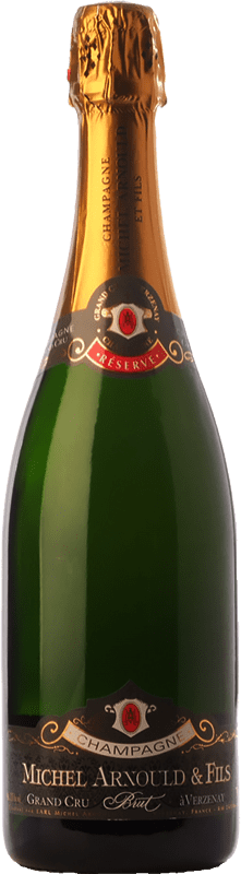 Free Shipping | White sparkling Michel Arnould Grand Cru Reserve A.O.C. Champagne Champagne France Pinot Black, Chardonnay 75 cl
