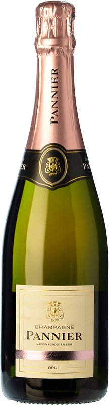 送料無料 | ロゼスパークリングワイン Pannier Rosé Brut A.O.C. Champagne シャンパン フランス Pinot Black, Chardonnay, Pinot Meunier 75 cl